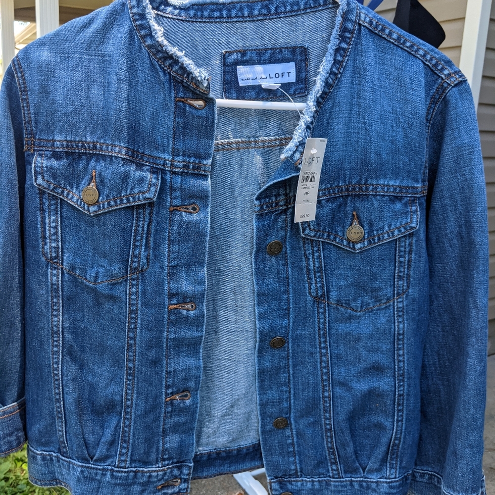 Loft Denim Jacket NWT sz MP